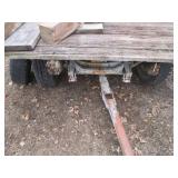 Hay wagon trailer with lumber, much...