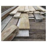 Hay wagon trailer with lumber, much...