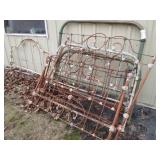 Lot of metal head and foot boards...