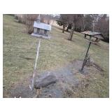 Bird feeders and a Shepherds hook...