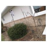 Total of 5 shepherds hooks and a wi...