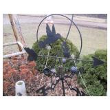 Weather vane shepherd hook and bird...