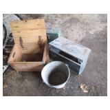 Wood crate, insulatedetal box and m...