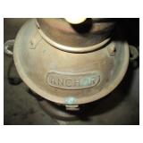 Metal pots and a vintage lamp...