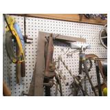 Huge lot of hammers, c-clamps, pipe...