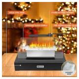 Tabletop Fire Pit - Rectangular Indoor or Outdoor Ventless Fireplace