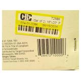 16"x20" Patterned Lines Abstract Framed Arts Black - Threshold 2pc