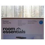 Rectangular Fire Pit White - Room Essentials