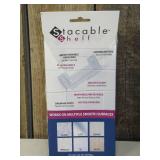 Stacable Shelf - 4 clear shelves, floating shelves, easy to clean