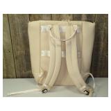 ALL IN MOTION FAUX NEOPRENE TOTE BACKPACK - TAN