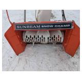 SunBeam Snow Champ - 3 HP 22" - Electric - Amazing Retro