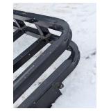 60 in by 33-in rack metal iron RV rack with bracket