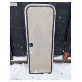 72 in x 29-in winterized door for trailer or camper with screen door and lock no key