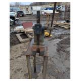 Famco # 2 Arbor press, Two ton blacksmith knife maker machinist tool - With Stand
