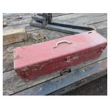 Large Handy Red Tool Box with Tray - Red