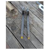 Loader Bucket Clamp on Forks - Heavy Duty with Pins