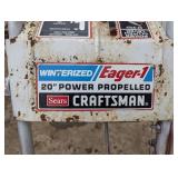 Sears Craftsman Eager 1 Snowblower with Chains - Runs