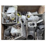 Large Crate of PVC Supplies and Valves - Pool and Irrigation Materials