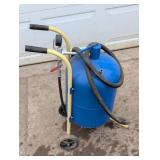 Sand Blaster Tank with Gauge and Cart