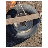 Metal Wheelbarrow - with Wood handles
