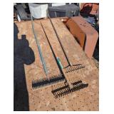 Set of 3 Landscaping Rakes