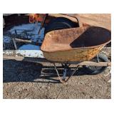 Metal Wheelbarrow - Yellow