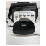 MSRP $2,200 RESMED AIRSENSE 11 AUTOSET AUTO-ADJUSTING CPAP MACHINE w/HUMIDAIR HEATED HUMIDIFIER W/CARRY BAG, RESERVOIR (couple cracks at top), MANUAL, POWER SUPPLY, HOSE & MASK – EXCELLENT WORKI