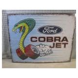 (EC1) Ford Cobra Jet Tin Sign 16" x...