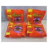 (B-3) 4 Bags of Snack Size Reeses C...