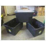 (BR3) 2 - 27-Gallon Heavy Duty Tote...