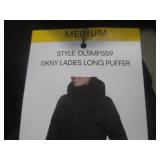 (BR1) DKNY Ladies Long Puffer Coat ...