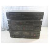 (D-2) 3pc Toshiba Stereo System and...