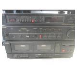 (D-2) 3pc Toshiba Stereo System and...
