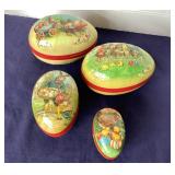 Group of Vintage German Paper Mache Easter Egg Candy Containers