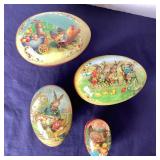Group of Vintage German Paper Mache Easter Egg Candy Containers