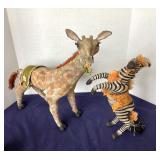 Vergie Lightfoot for Bethany Lowe Circus Giraffe + Zebra