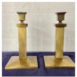 Pair of Antique Bradley & Hubbard Arts and Crafts Candlesticks