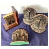 Group of Vintage Bronze Bookends