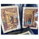 Group of Unframed Architectural Prints and Drawings