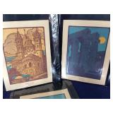 Group of Unframed Architectural Prints and Drawings