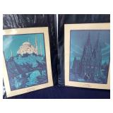 Group of Unframed Architectural Prints and Drawings