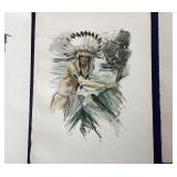 Group of Unframed Harrison Fisher Bookplates from "Hiawatha"