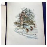 Group of Unframed Harrison Fisher Bookplates from "Hiawatha"