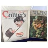 Group of Frameable Vintage Magazine Covers and Bookplates