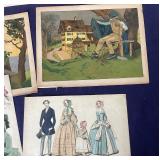 Group of Frameable Vintage Magazine Covers and Bookplates