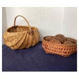 Vintage Baskets and Decorative Woven Balls