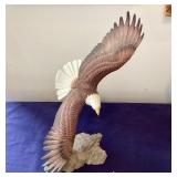 Pair of Ceramic Bald Eagle Sculptures #1