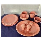 Group of Rose Fiestaware