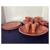 Group of Rose Fiestaware