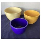 Graduated Trio of Fiestaware Bowls